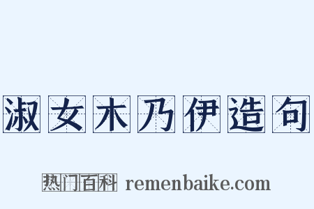 淑女木乃伊造句是什么意思的图片